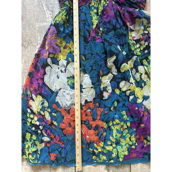 Vintage Y2K Dress 100% Silk Size‎ 4 Whimsical Fairy Glam Sweetheart Empire 2000s - Picture 8 of 10